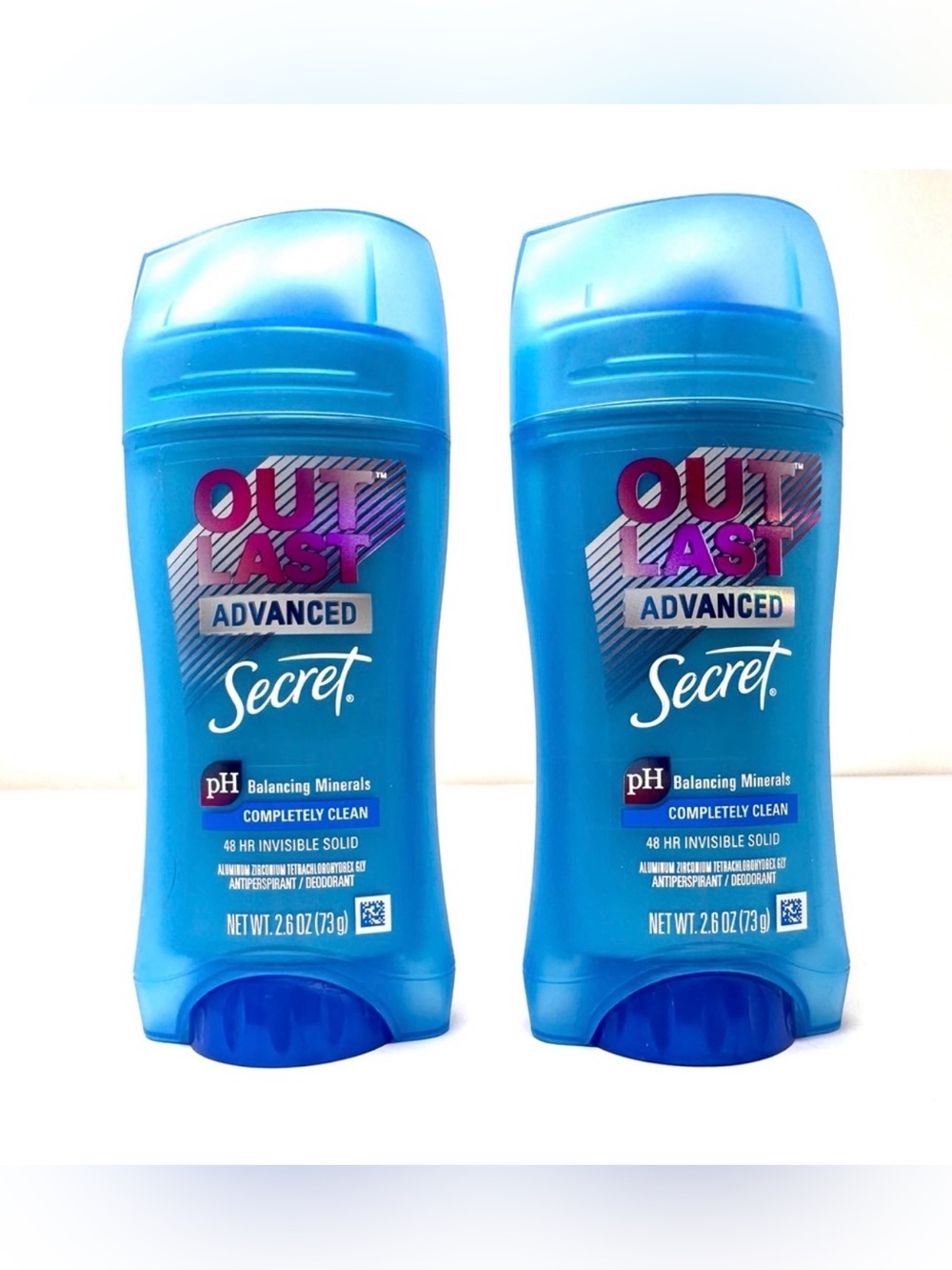 SECRET Out Last Advanced Deodorant, 2 pack, NEW